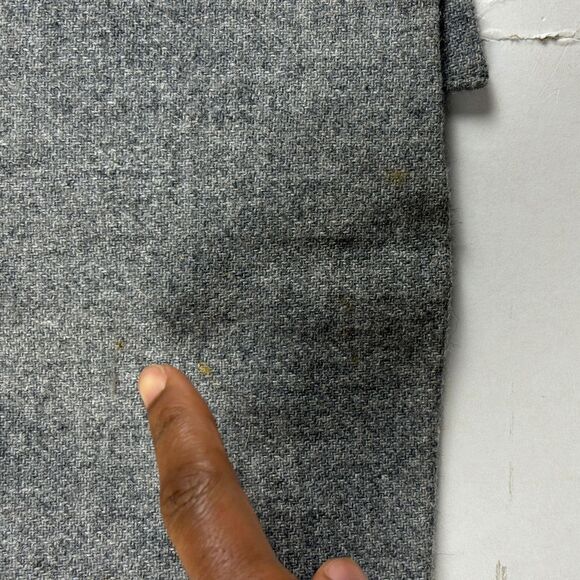 1970s Sue Brett grey blazer jacket, size 22 acrylic/wool double breasted jacket - Picture 8 of 10